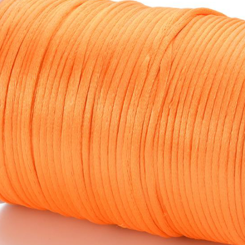 2mm Satin Cord - Orange