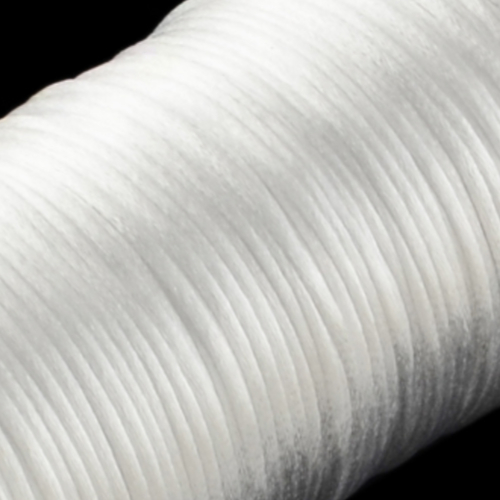 2mm Satin Cord - White