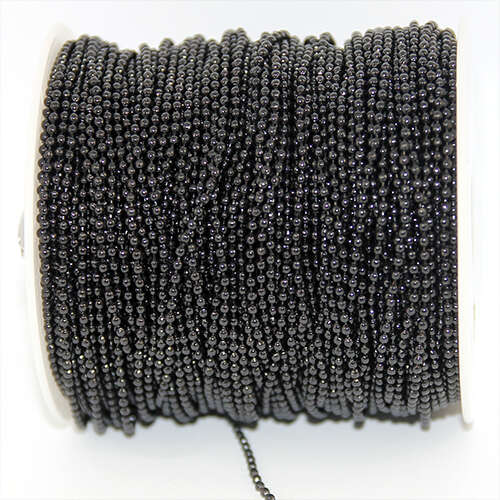 2mm Ball Chain - Black