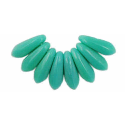 3mm x 10mm Side Drilled Dagger - Turquoise - 310-6313 - 100 Bead Strand