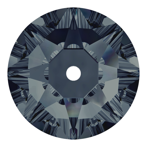 3188 - 3mm - Graphite F (253) - Xirius Round Lochrose Sew-On Crystal