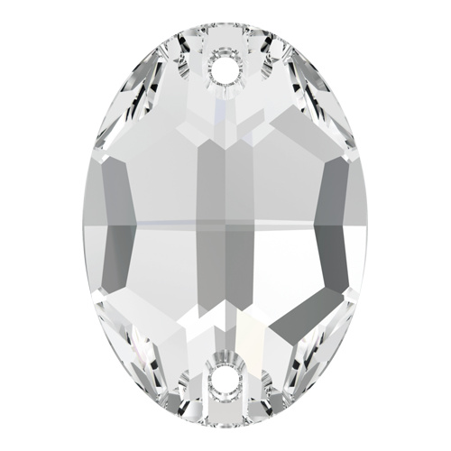 3210 - 16mm x 11mm - Crystal F (001) - Oval Sew-On Crystal
