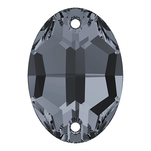3210 - 16mm x 11mm - Crystal Silver Night (001 SINI) - Oval Sew-On Crystal