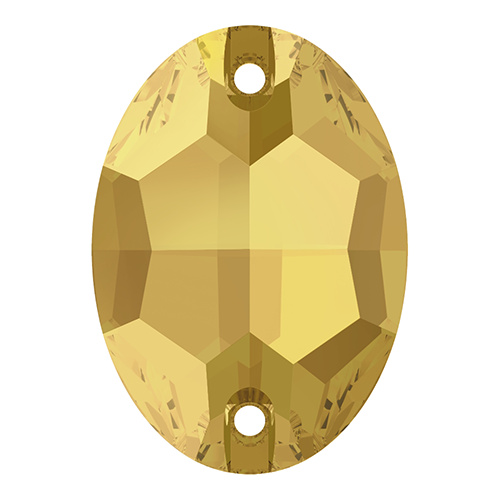 3210 - 24mm x 17mm - Crystal Metallic Sunshine F (001 METSH) - Oval Sew-On Crystal