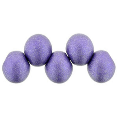 6mm Top Hole Bead - ColorTrends: Satin Metallic Orchid - 25 Bead Strand