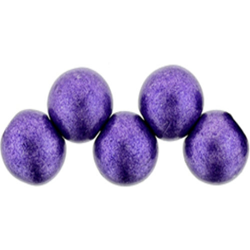 6mm Top Hole Bead - ColorTrends: Saturated Metallic Bodacious - 25 Bead Strand