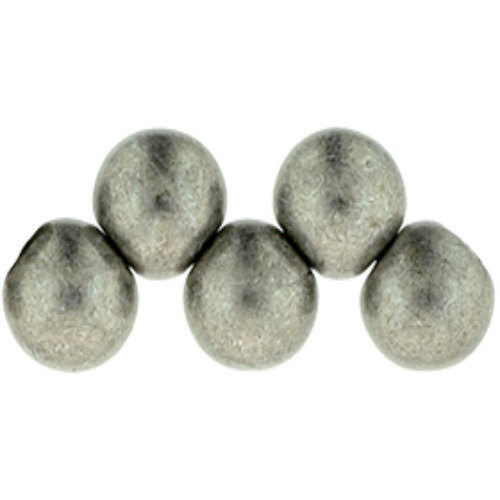 6mm Top Hole Bead - ColorTrends: Saturated Metallic Sharkskin - 25 Bead Strand