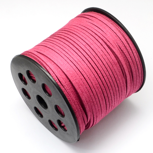 3mm Faux Suede Cord - Rose