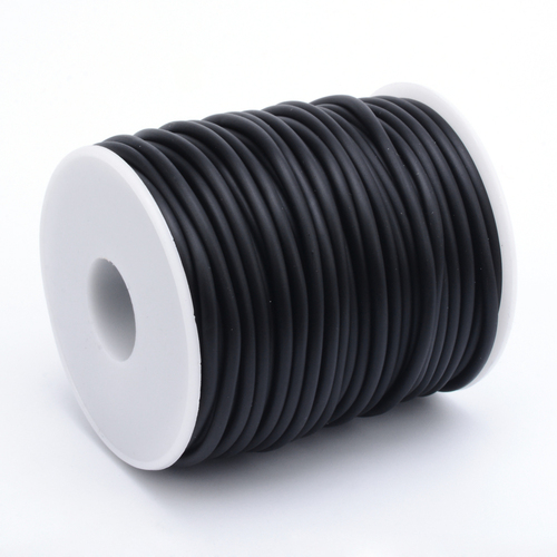 3mm Hollow Rubber Cord with a 1.5mm hole 