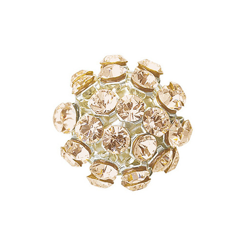 40512 - 12mm - Crystal Golden Shadow F (001 GSHA) - Crystal Mesh Ball - Bead Style - Loose Bead