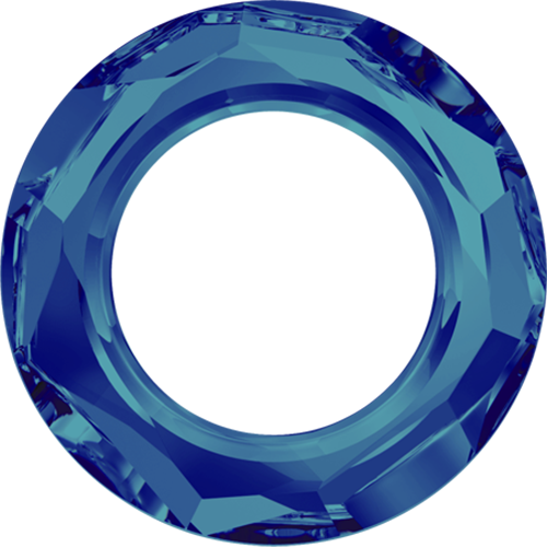 4139 - 20mm - Crystal Bermuda Blue (001 BB) - Round Crystal Ring