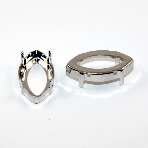 17mm x 32mm 4227 Marquis Navette  Frame - Platinum