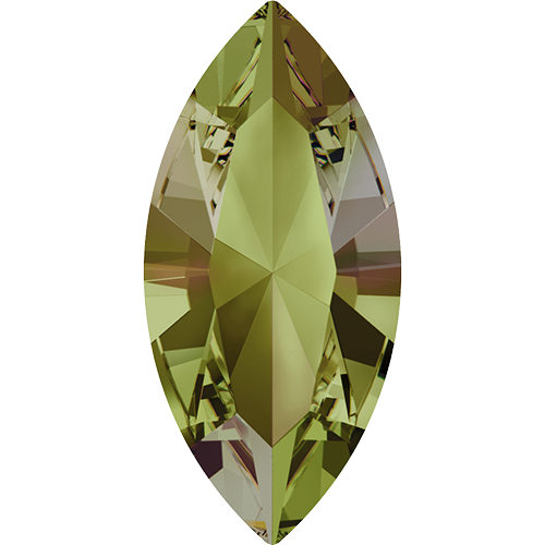 4228 - 10mm x 5mm - Crystal Luminous Green F (001 LUMG) - Xilion Navette