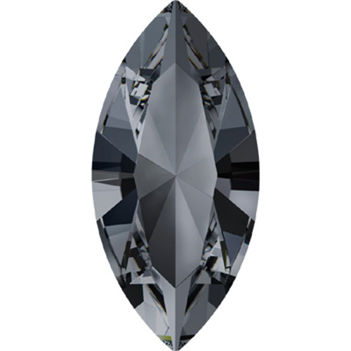 4228 - 10mm x 5mm - Crystal Silver Night F (001 SINI) - Xilion Navette