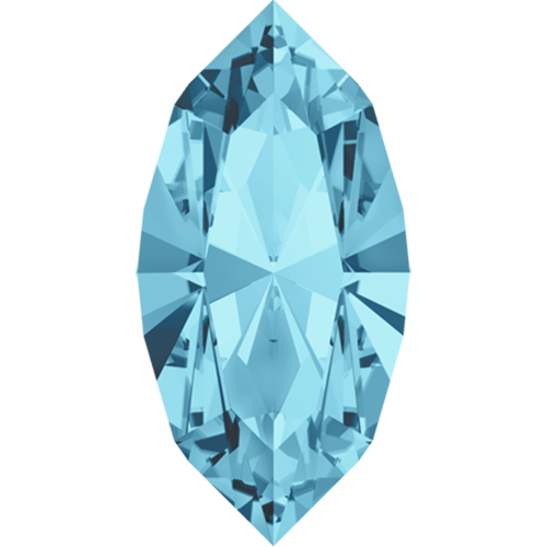 4228 - 10mm x 5mm - Aquamarine F (202) - Xilion Navette