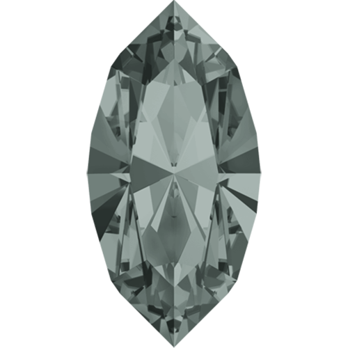4228 - 10mm x 5mm - Black Diamond F (215) - Xilion Navette