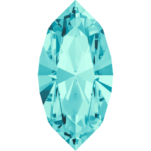 4228 - 10mm x 5mm - Light Turquoise F (263) - Xilion Navette