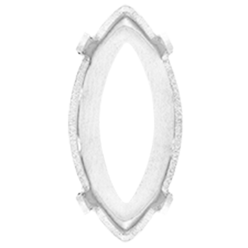4228/S - 6mm x 2.5mm Rhodium Setting - Xilion Navette Fancy Stone