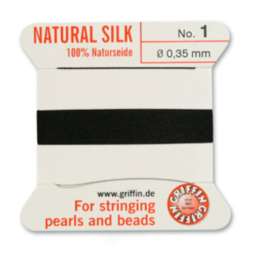 Beadalon - 100% Silk Bead Cord - Card