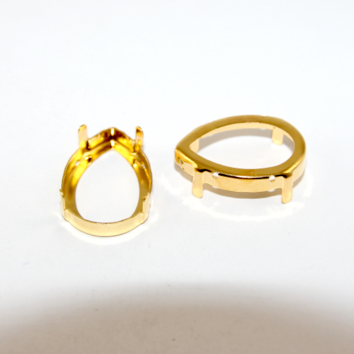 20mm x 30mm 4320 Pear Frame - Bright Gold