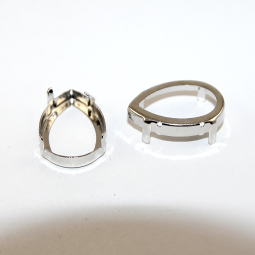 20mm x 30mm 4320 Pear Frame - Platinum