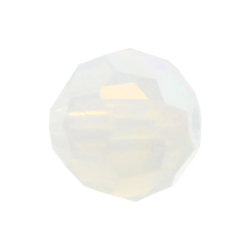 6mm White Opal - 01000 - MC Round Bead - Simple - 451 19 602