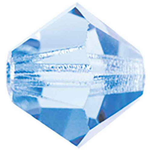 3mm x 2.4mm Light Sapphire - 30020 - MC Rondelle Beads - 451 69 302