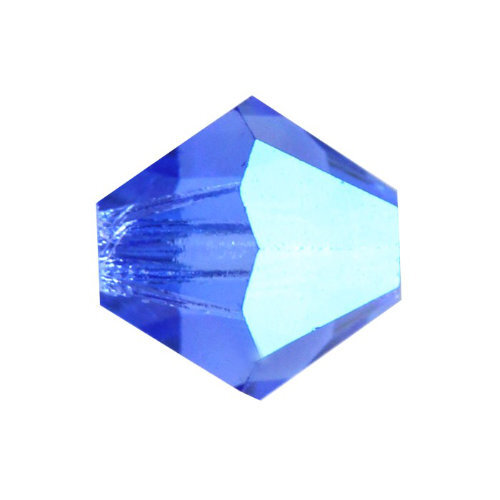 3mm x 2.4mm Sapphire Glitter - 30050GL - MC Rondelle Beads - 451 69 302