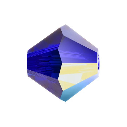 3mm x 2.4mm Cobalt Blue AB - 30240AB - MC Rondelle Beads - 451 69 302