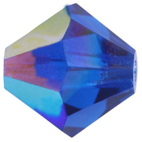 3mm x 2.4mm Capri Blue AB - 60310AB - MC Rondelle Beads - 451 69 302