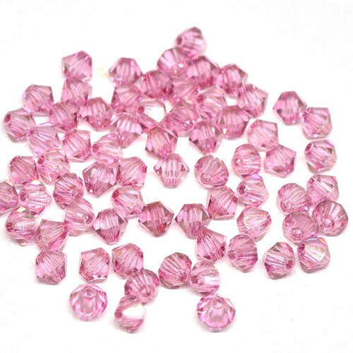 4mm x 3.6mm Crystal Red Luster - 00030-14495 - MC Rondelle Beads - 451 69 302