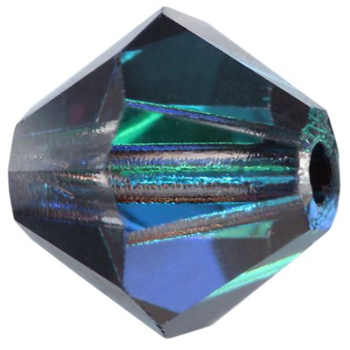 4mm x 3.6mm Crystal Bermuda Blue - 00030BBL - MC Rondelle Beads - 451 69 302