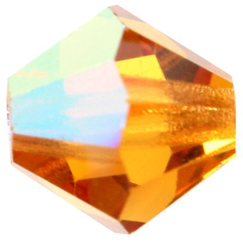 4mm x 3.6mm Topaz AB - 10070AB - MC Rondelle Beads - 451 69 302