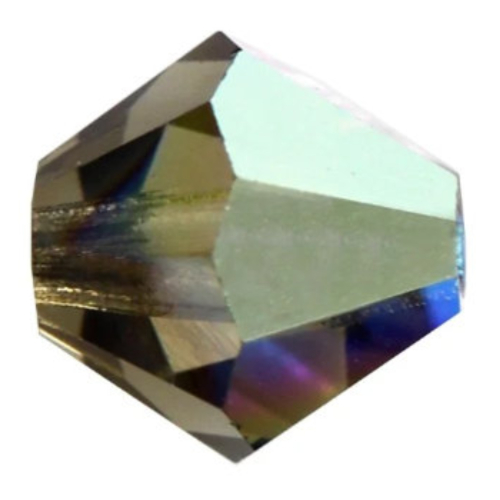4mm x 3.6mm Black Diamond Glitter - 40010GL - MC Rondelle Beads - 451 69 302