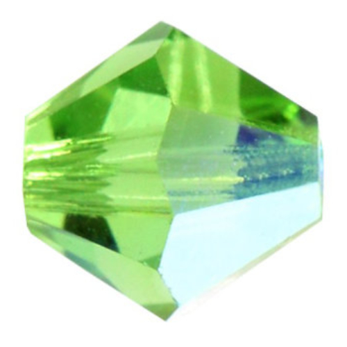 4mm x 3.6mm Peridot Glitter - 50520GL - MC Rondelle Beads - 451 69 302