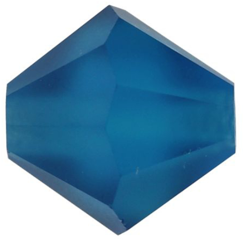 4mm x 3.6mm Capri Blue MATT - 60310MATT - MC Rondelle Beads - 451 69 302