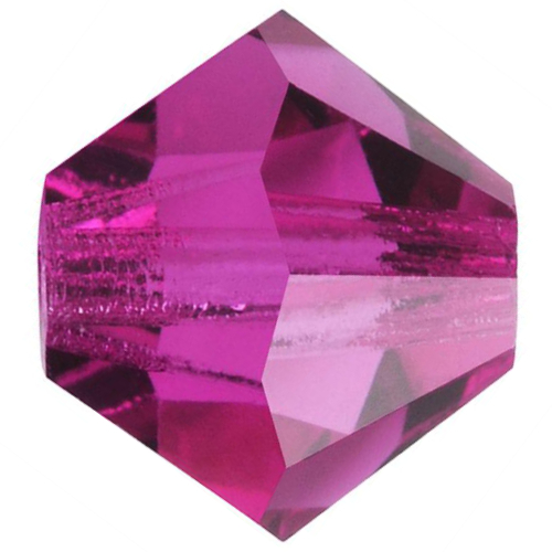4mm x 3.6mm Fuchsia - 70350 - MC Rondelle Beads - 451 69 302