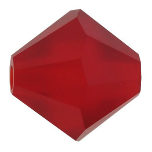 4mm x 3.6mm Light Siam MATT - 90070MATT - MC Rondelle Beads - 451 69 302