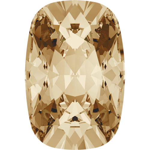4568 - 8mm x 6mm - Crystal Golden Shadow F (001 GSHA) - Cushion Fancy Stone