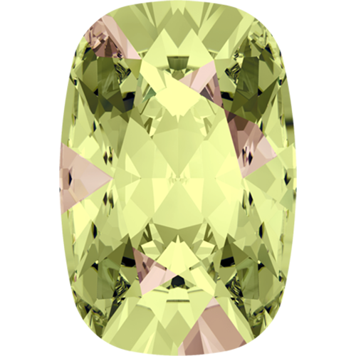 4568 - 8mm x 6mm - Crystal Luminous Green F (001 LUMG) - Cushion Fancy Stone