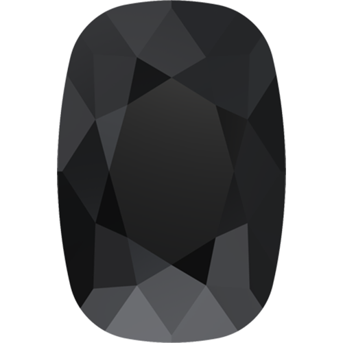 4568 - 8mm x 6mm - Jet (280) - Cushion Fancy Stone