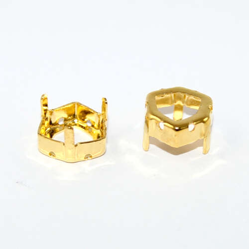 12mm 4706 Trilliant Frame - Bright Gold - Pack of 2