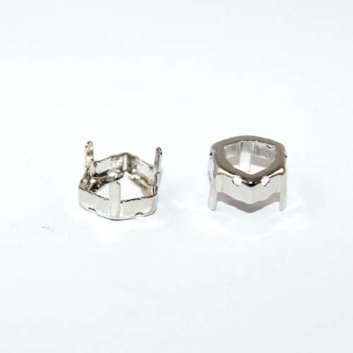 12mm 4706 Trilliant Frame - Platinum - Pack of 2