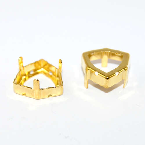 17mm 4706 Trilliant Frame - Bright Gold