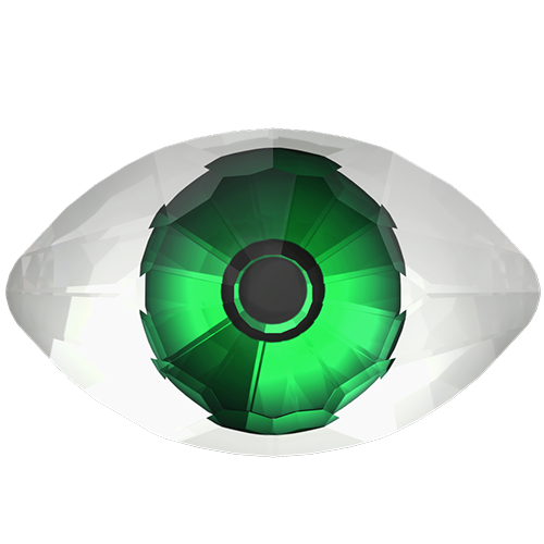4775 - 18mm x 10.5mm - Green - Crystal CAL V SI F MD290 (001 CAVSI) - Eye Fancy Stone