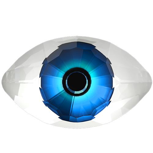4775 - 18mm x 10.5mm - Blue - Crystal CAL V SI F MD291 (001 CAVSI) - Eye Fancy Stone