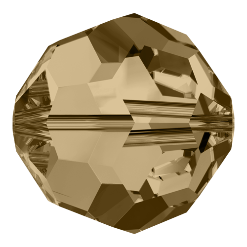 5000 - 4mm - Crystal Golden Shadow (001 GSHA) - Round Crystal Bead