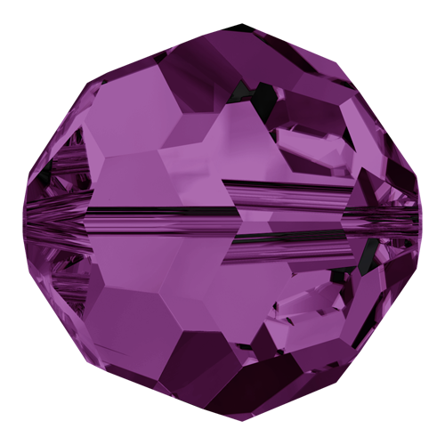5000 - 5mm - Amethyst (204) - Round Crystal Bead