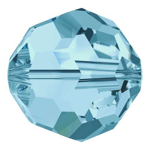 5000 - 6mm - Aquamarine (202) - Round Crystal Bead