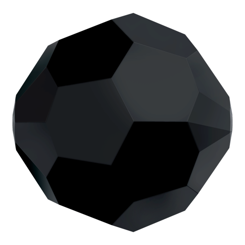 5000 - 7mm - Jet (280) - Round Crystal Bead
